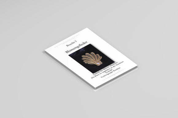 Brosche Blumengefieder in Duchesse-Technik zum download